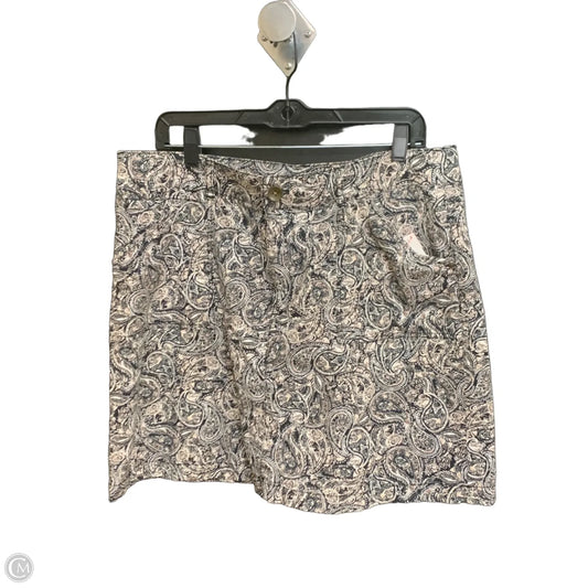 Skort By Croft And Barrow In Paisley Print, Size: 16