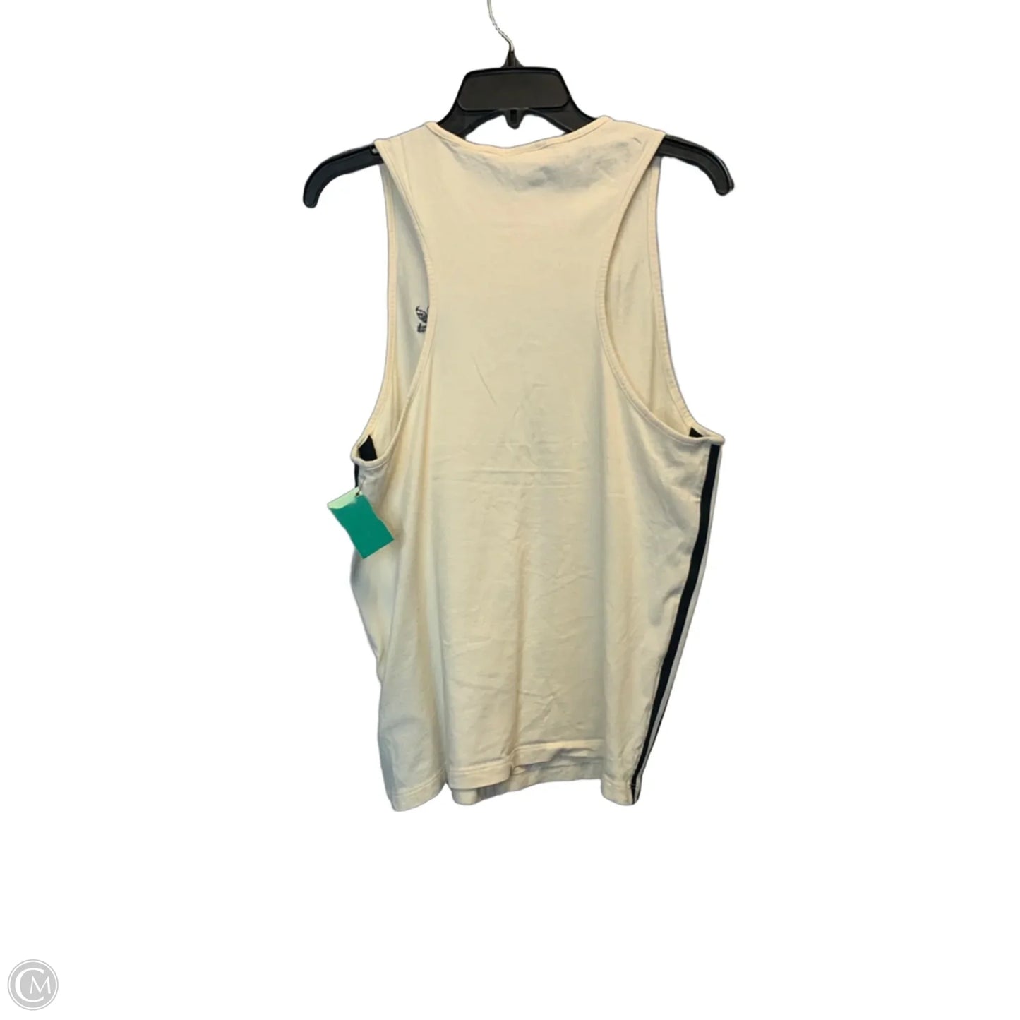 Athletic Tank Top By Adidas In Cream, Size: M
