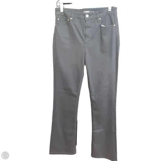 Jeans Straight By Lauren By Ralph Lauren In Black Denim, Size: 8
