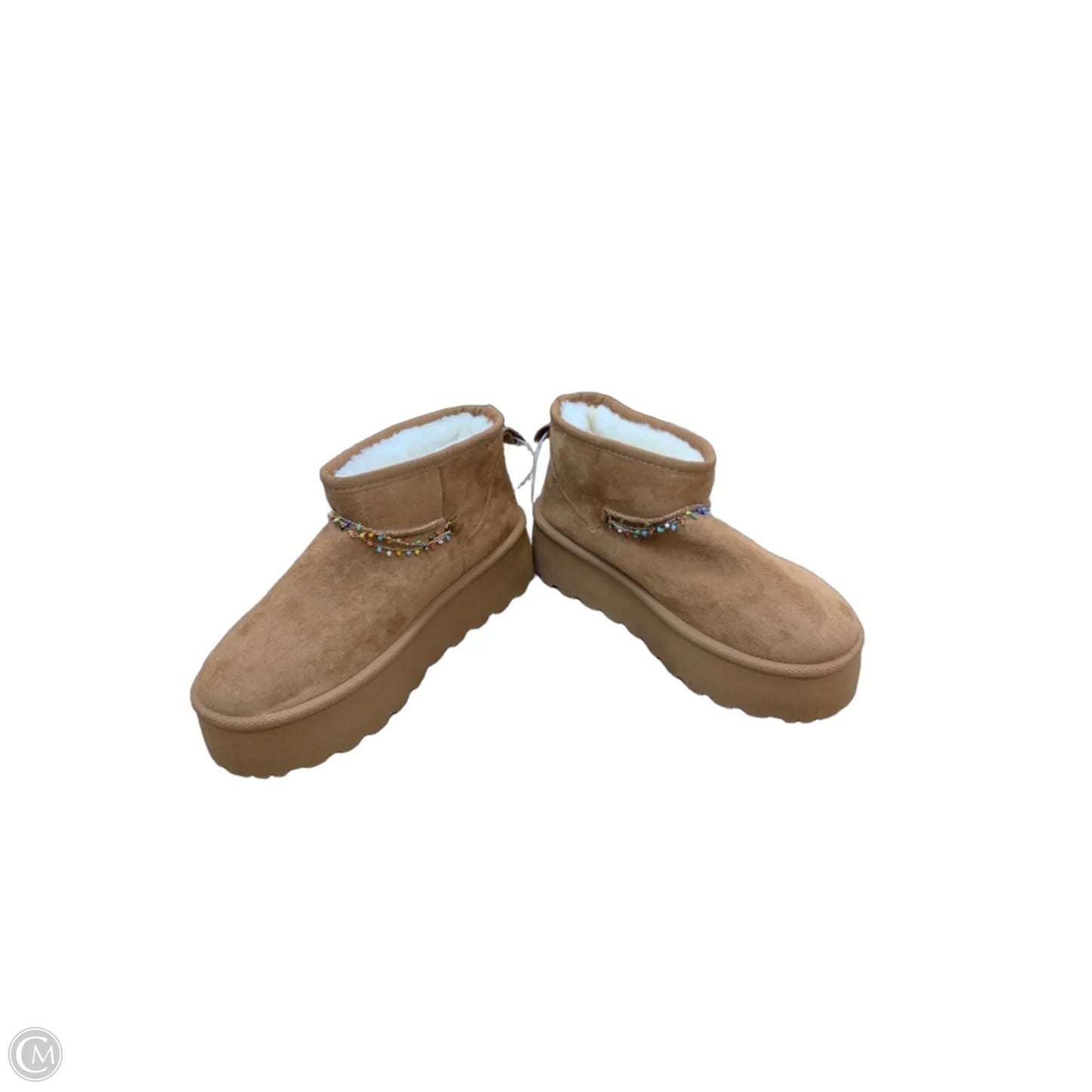 Boots Ankle Flats By Mudd In Tan, Size: 6