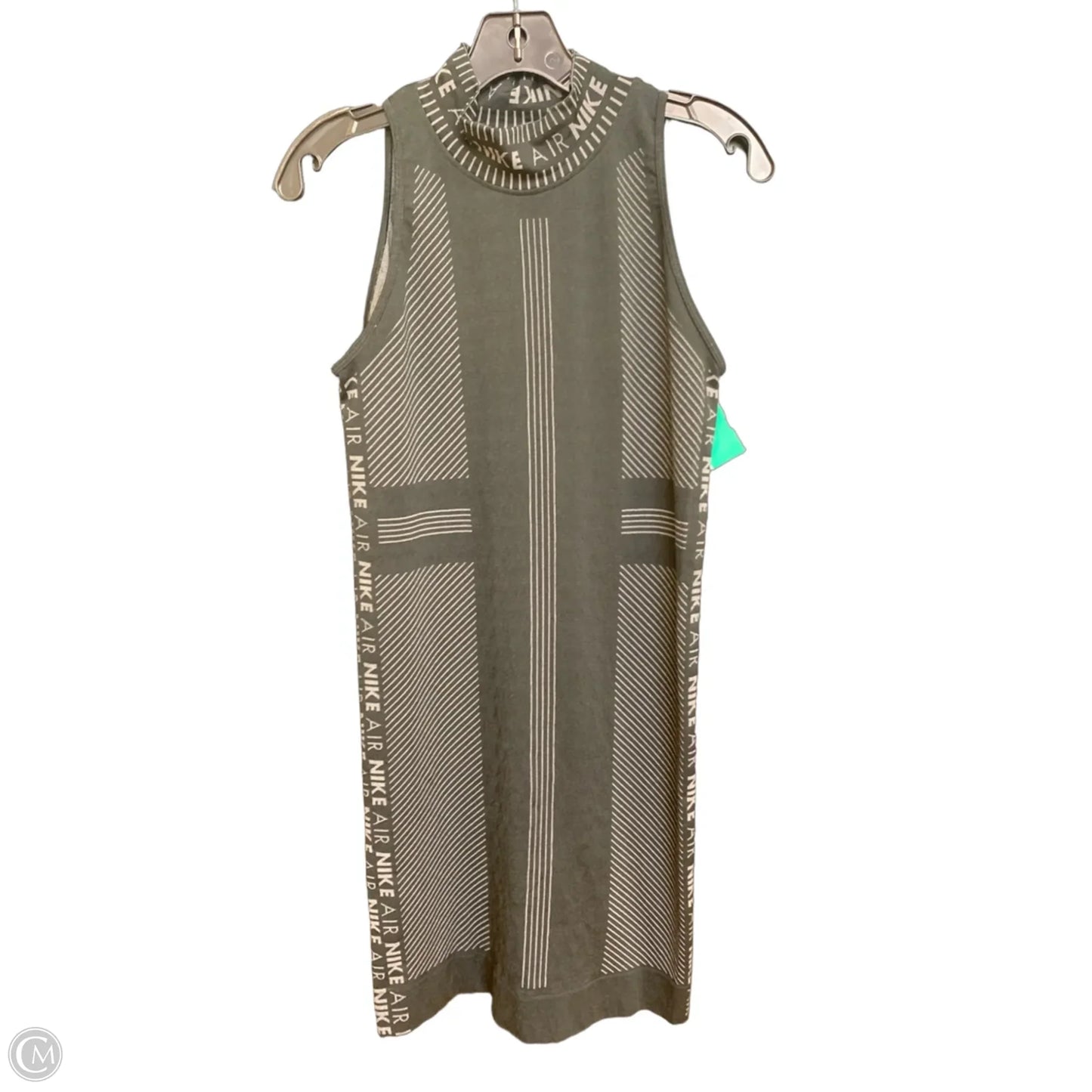 Athletic Dress By Nike In Black & Grey, Size: L