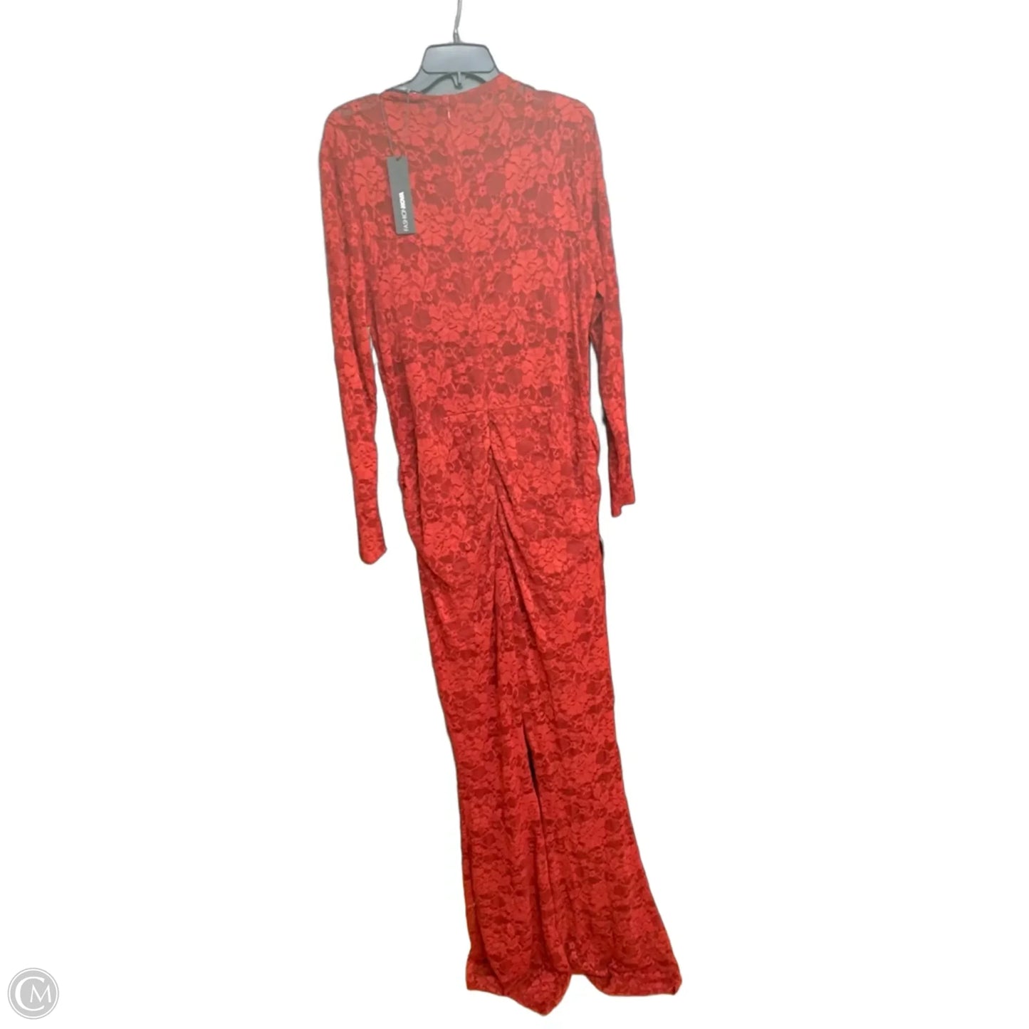 Jumpsuit By Fashion Nova In Maroon, Size: 2x