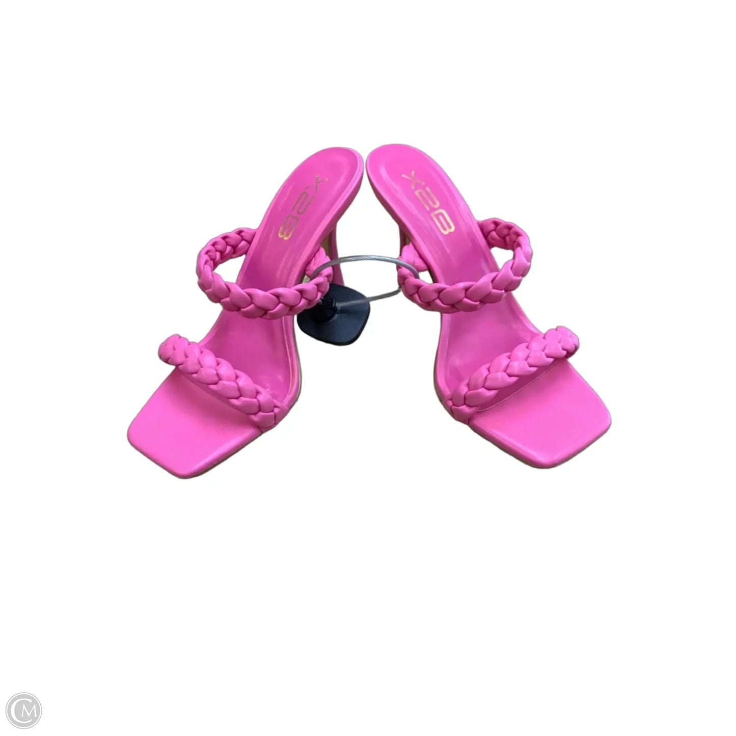 Sandals Heels Kitten By Cmf In Pink, Size: 7.5