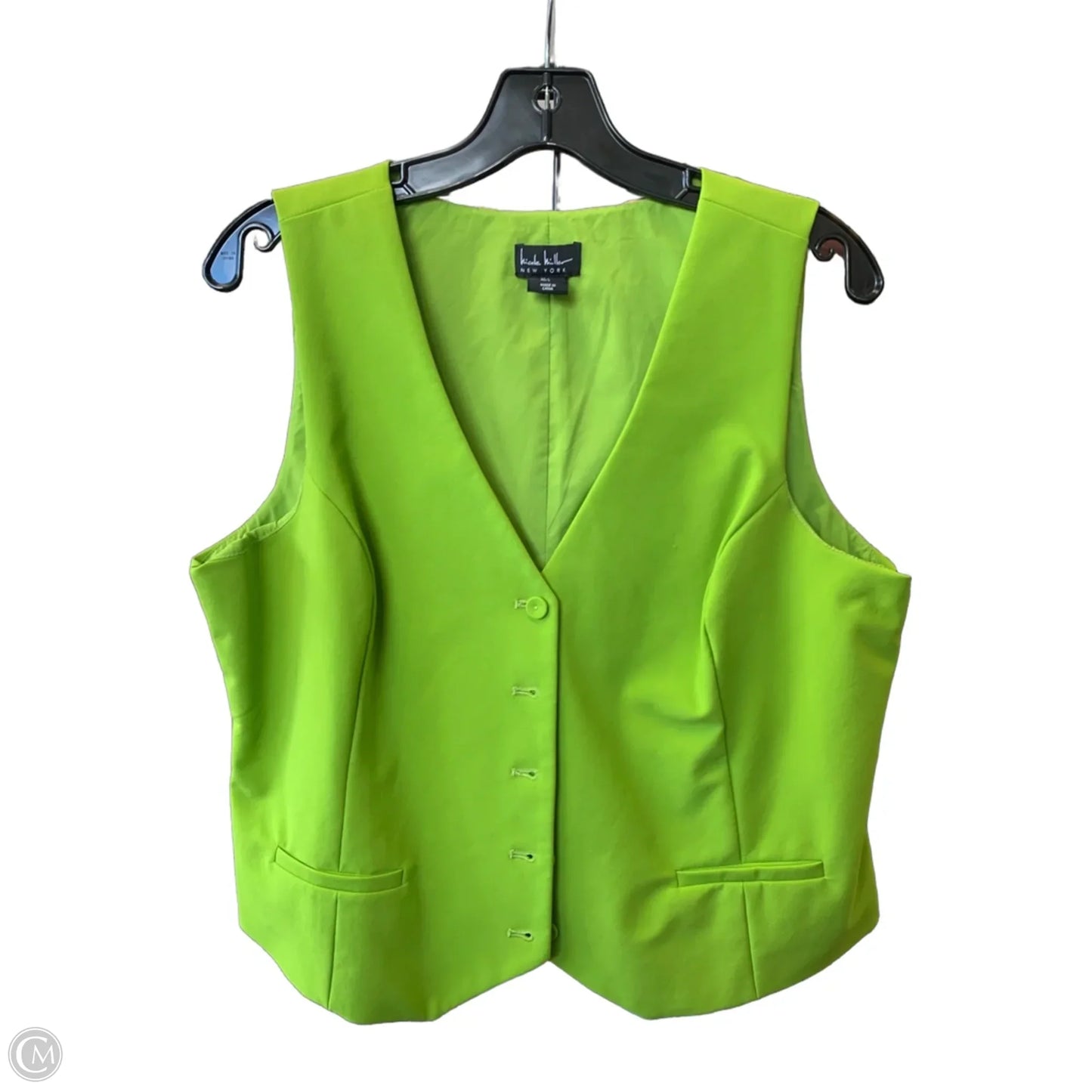 Vest Other By Nicole Miller In Green, Size: L