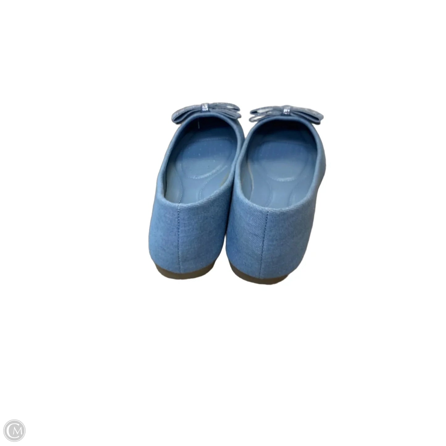 Shoes Flats By Cmf In Blue Denim, Size: 9