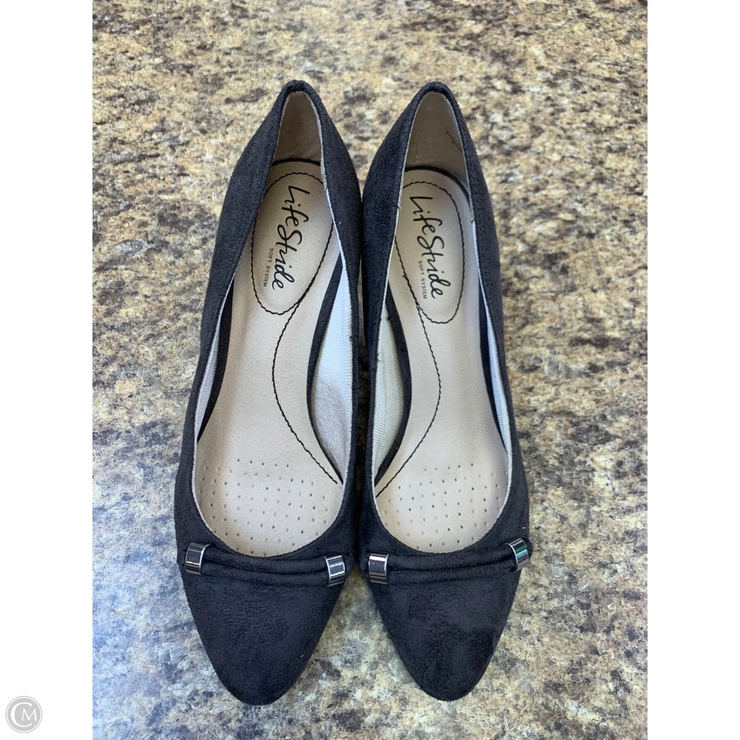 Shoes Heels Kitten By Life Stride In Grey, Size: 6.5