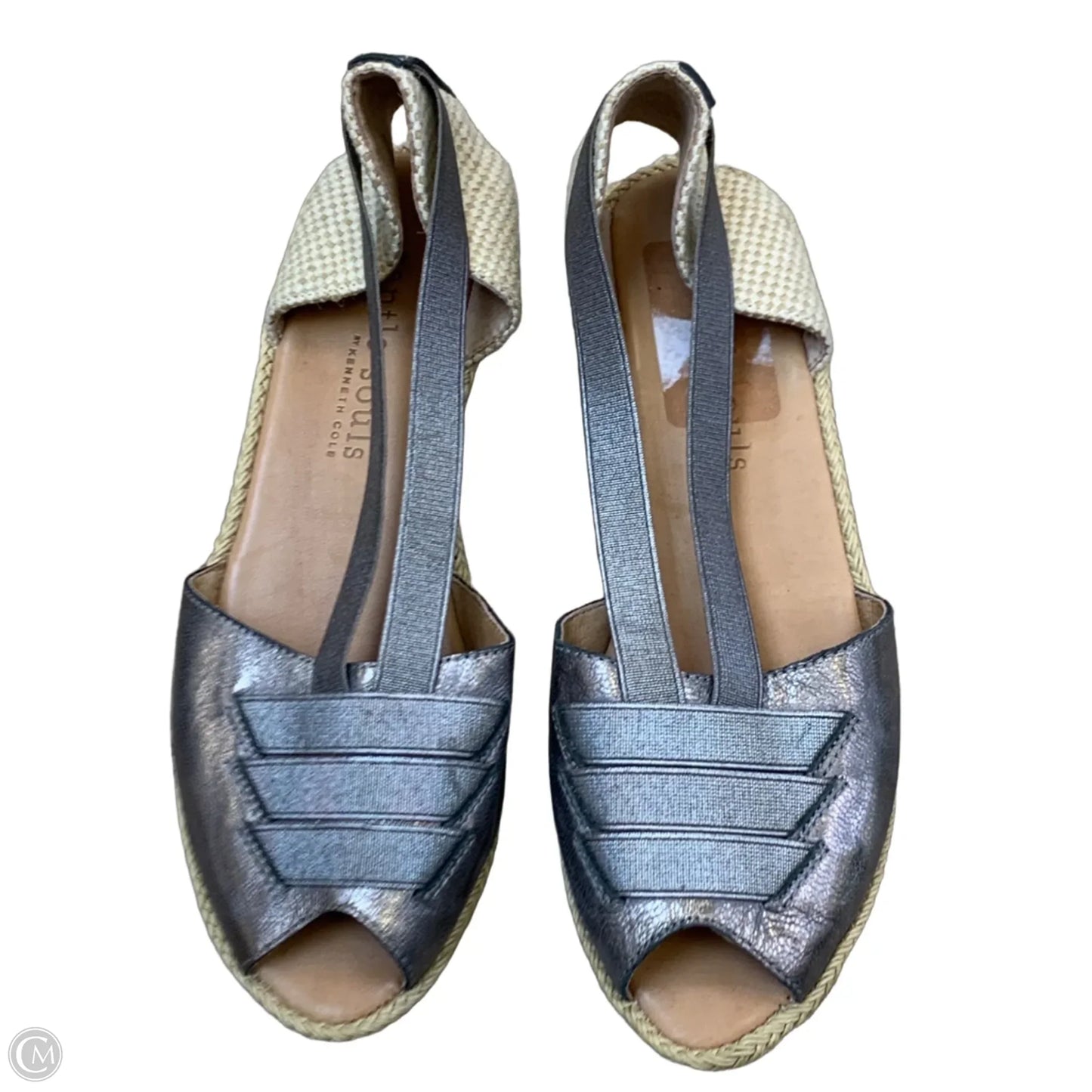 Sandals Flats By Gentle Souls In Grey, Size: 8