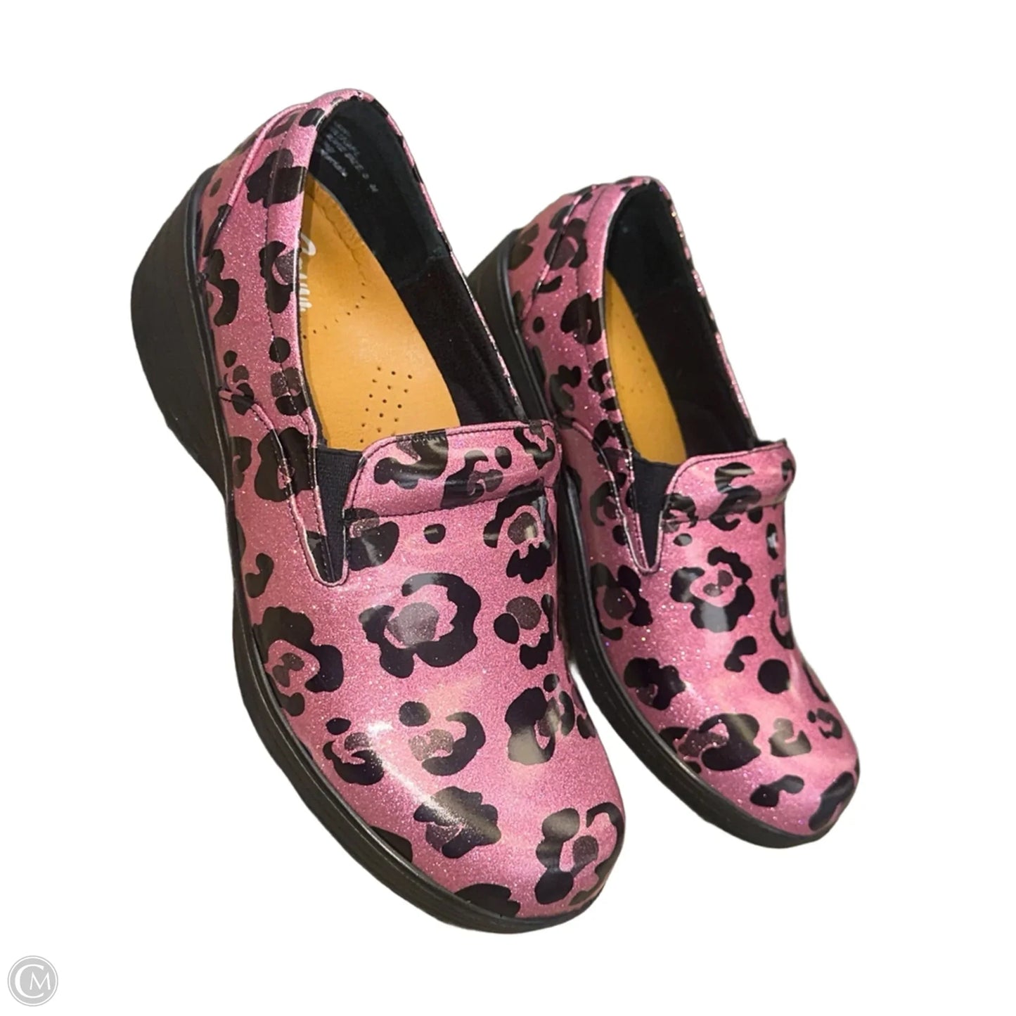 Shoes Flats By Savvi In Black & Pink, Size: 8
