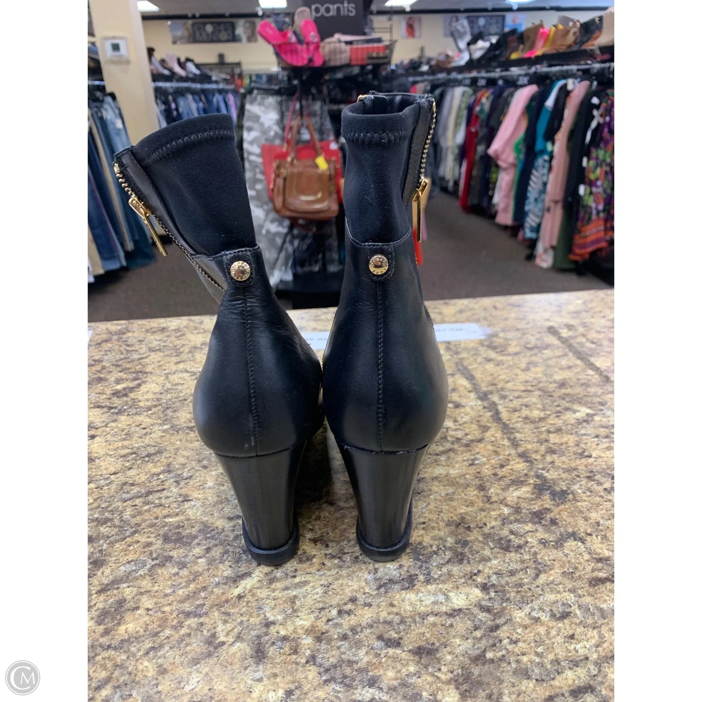 Boots Ankle Heels By Michael By Michael Kors In Black, Size: 10