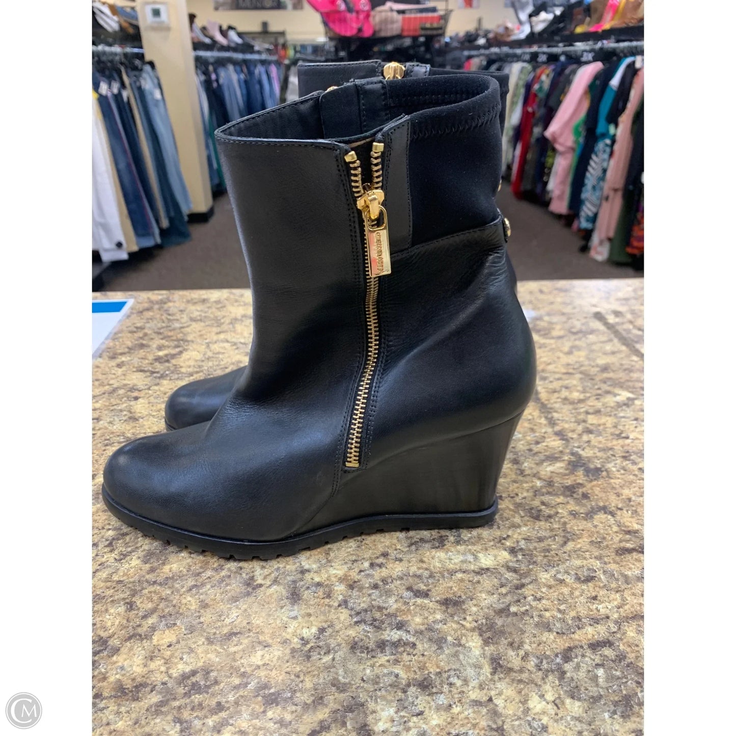 Boots Ankle Heels By Michael By Michael Kors In Black, Size: 10