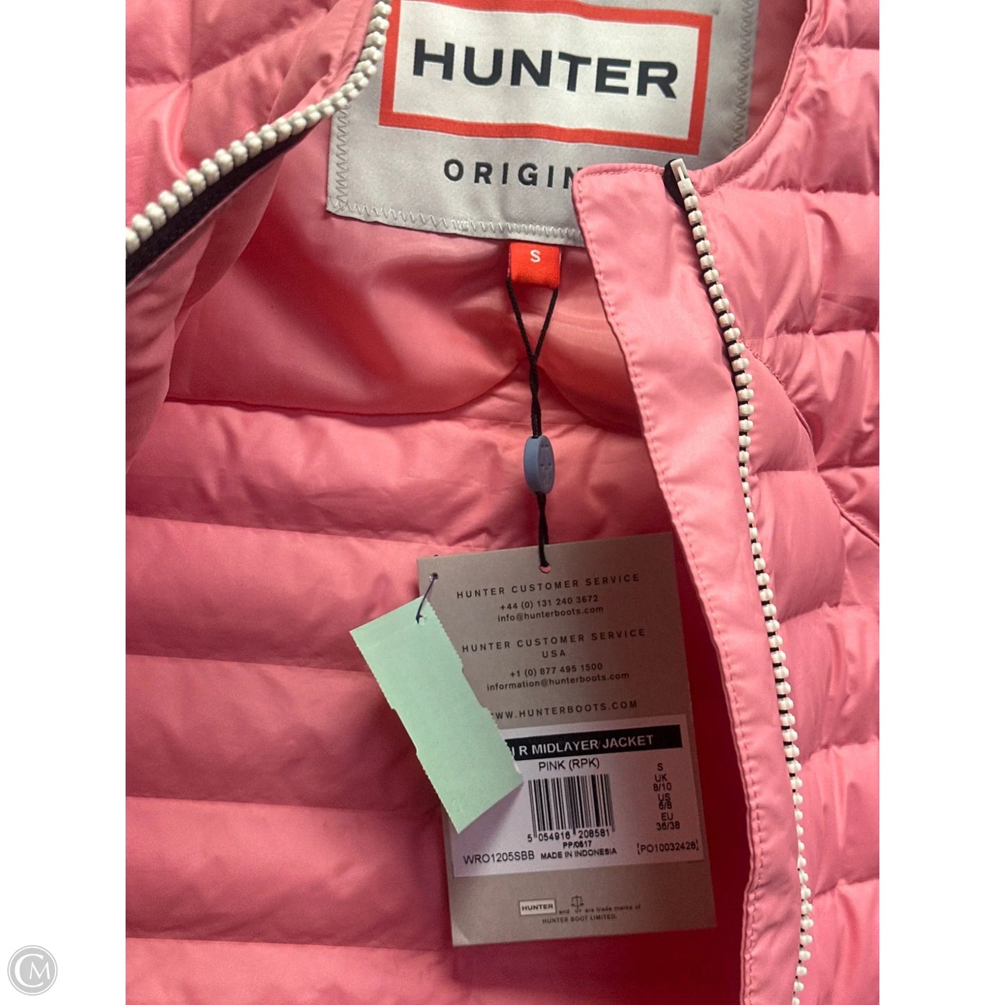Coat Puffer & Quilted By Hunter In Pink, Size: S