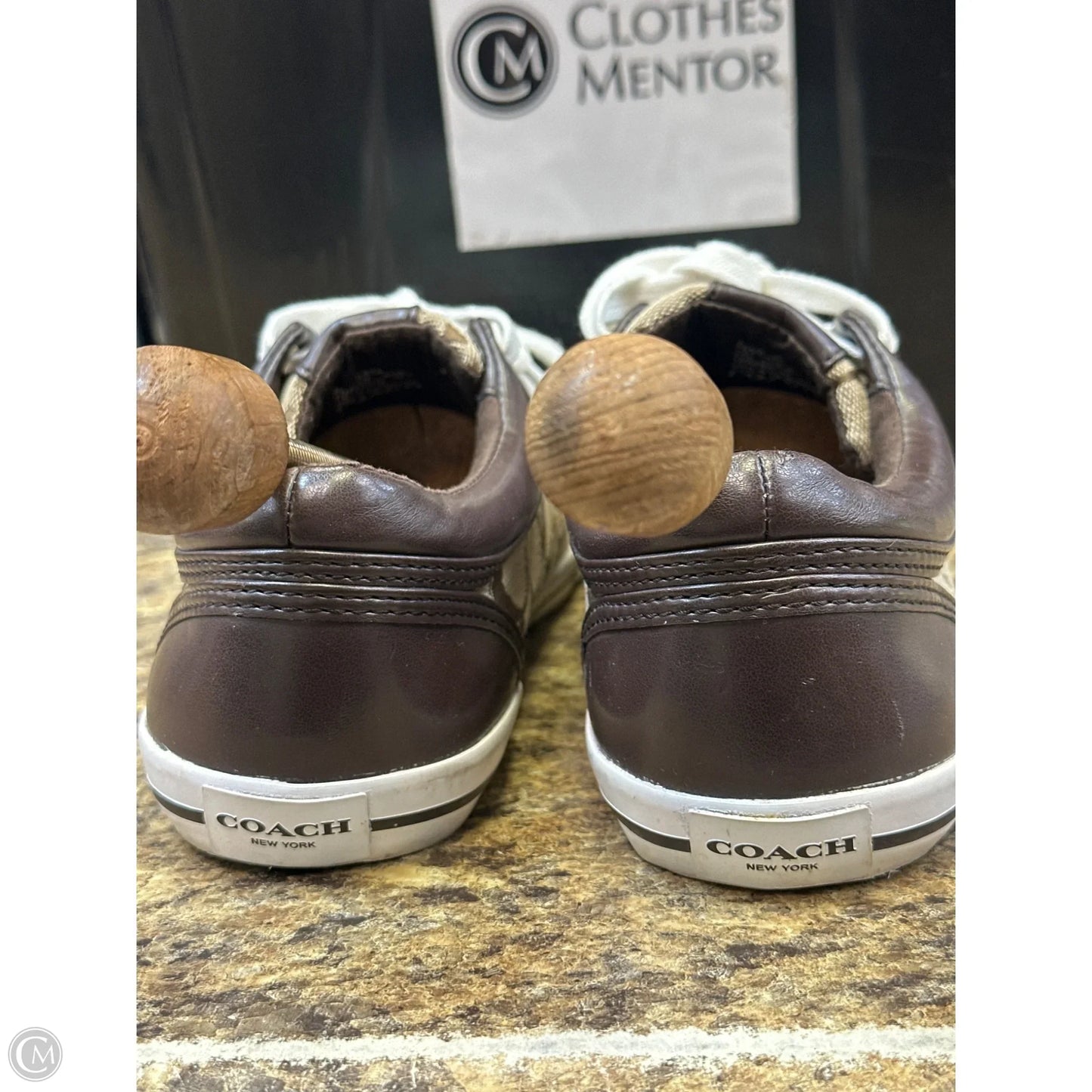 Shoes Designer By Coach In Brown & Cream, Size: 9.5