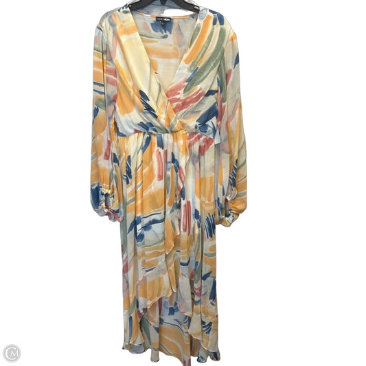 Dress Casual Maxi By Fashion Nova In Multi-colored, Size: L