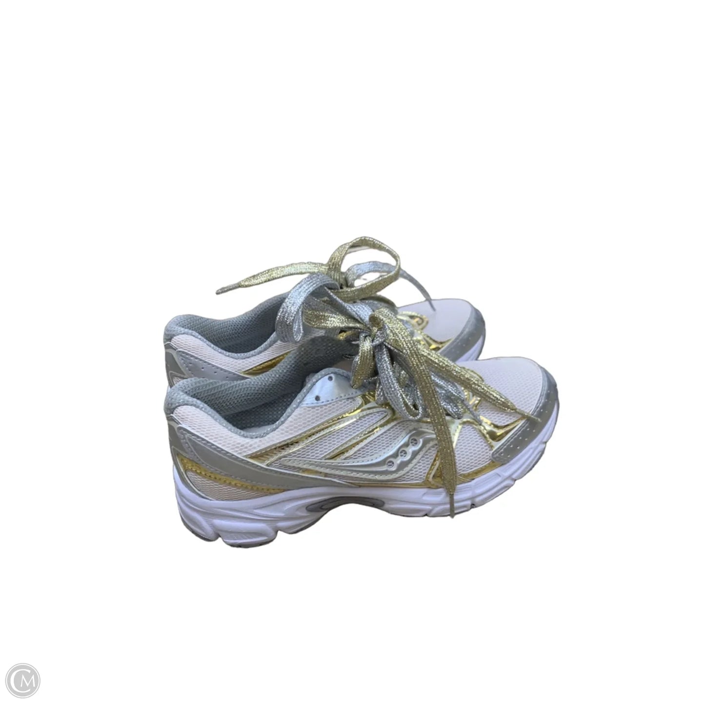 Shoes Athletic By Saucony In Gold & White, Size: 7
