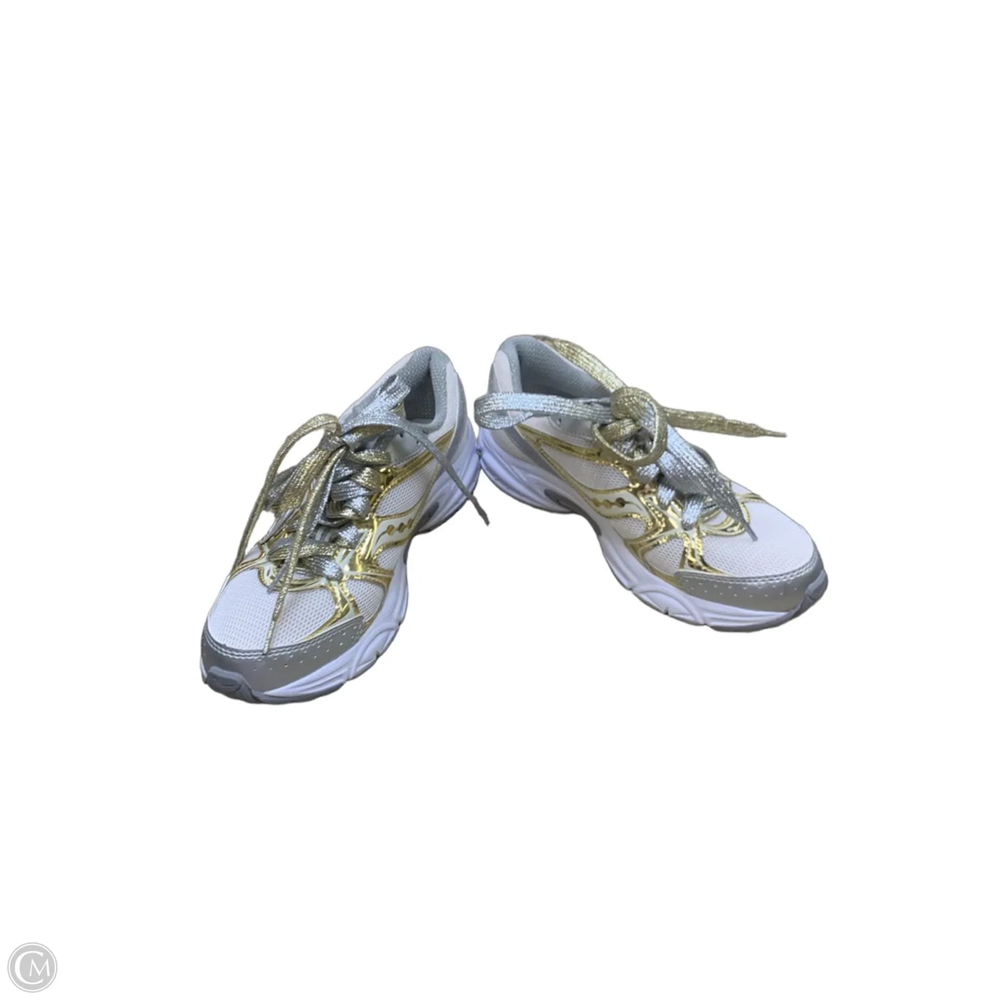 Shoes Athletic By Saucony In Gold & White, Size: 7