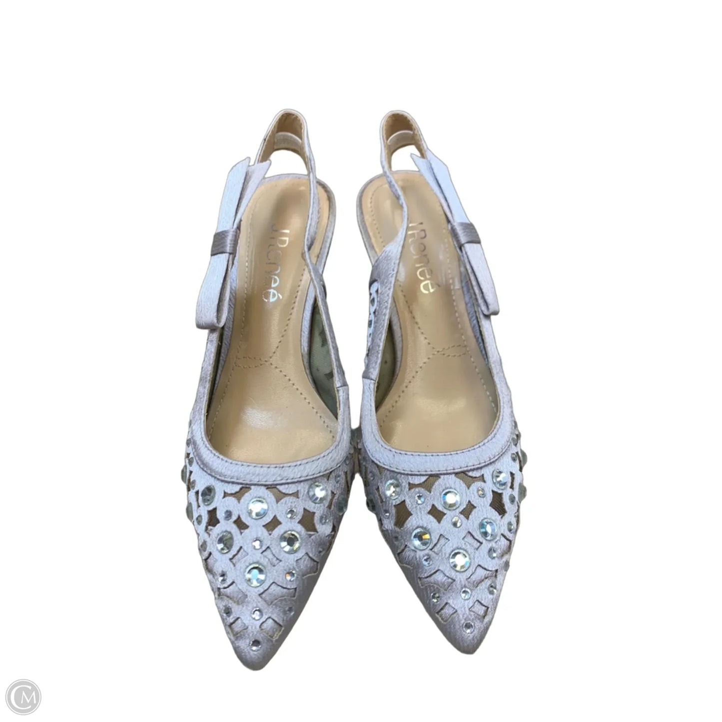 Shoes Heels Kitten By J Renee In Purple & Silver, Size: 5