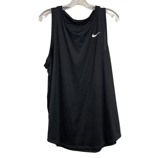 Athletic Tank Top By Nike Apparel In Black, Size:1X