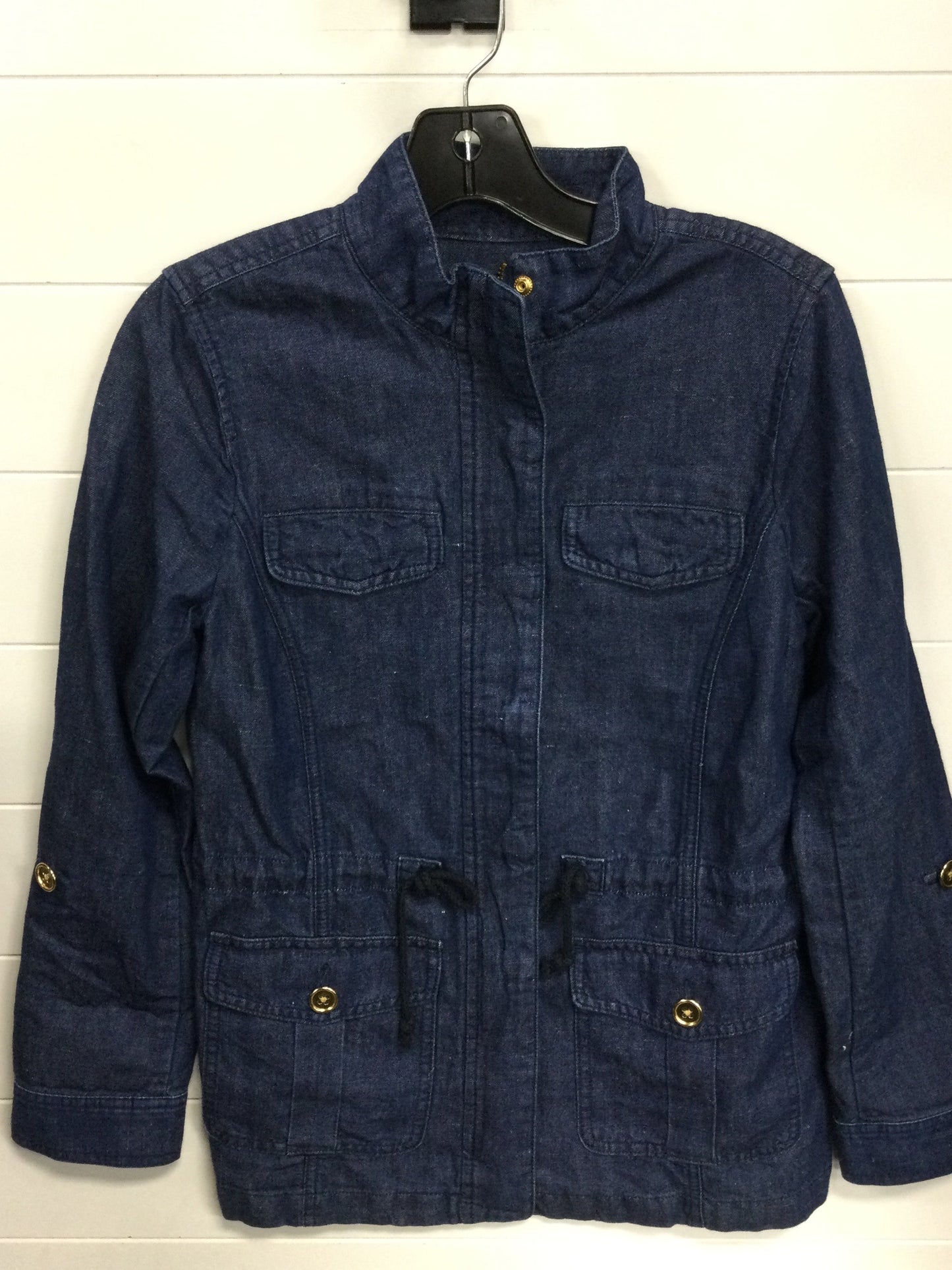 Top Ls By Talbots In Blue Denim, Size:Xs