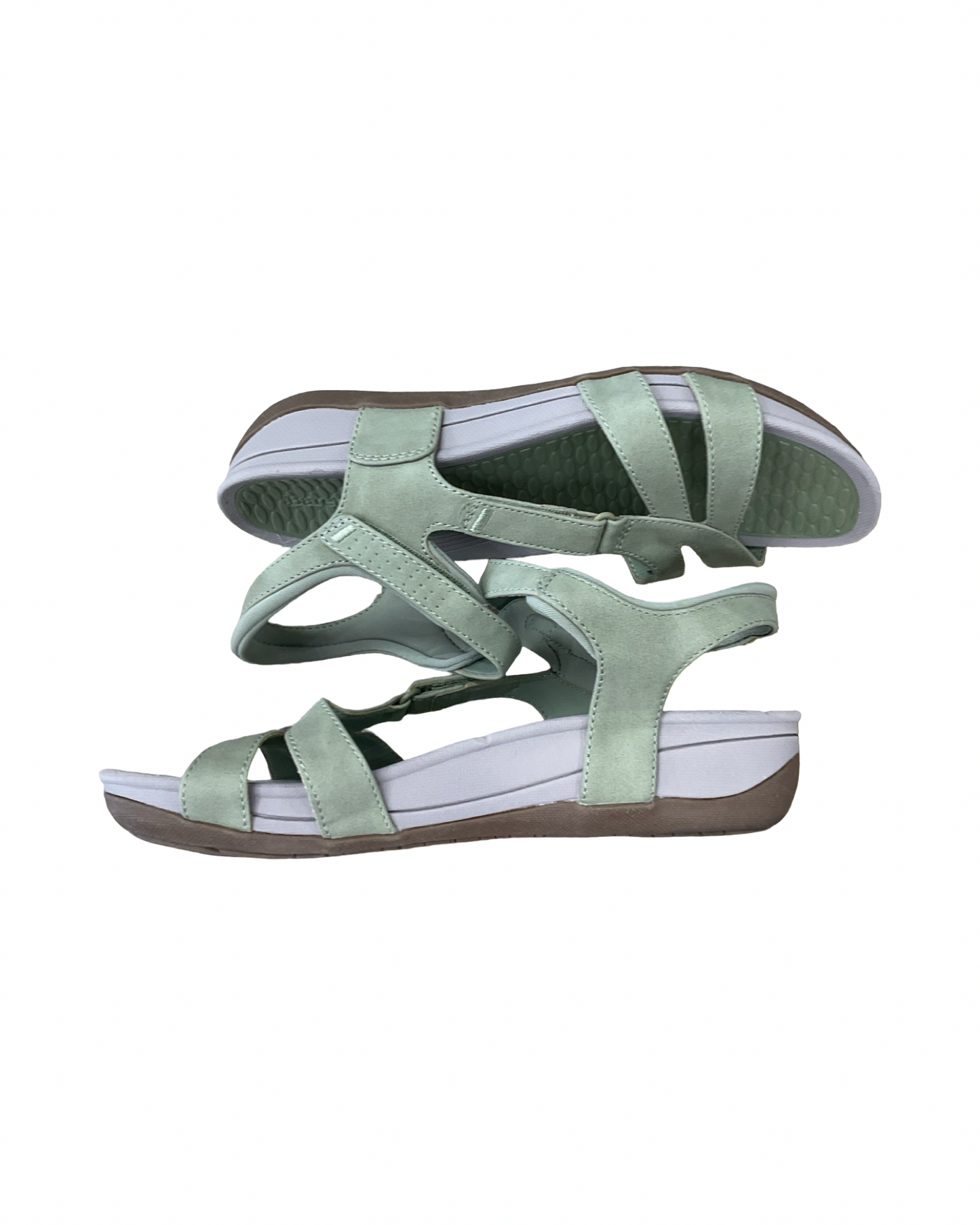 Sandals Flats By Bare Traps In Green, Size:9