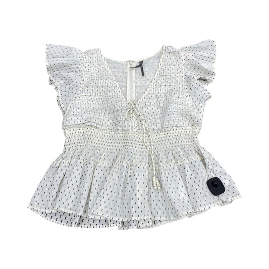 Top Sleeveless By Anthropologie In Blue & White, Size:L