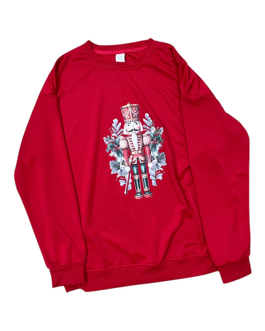 Sweatshirt Crewneck By Clothes Mentor In Red, Size:L