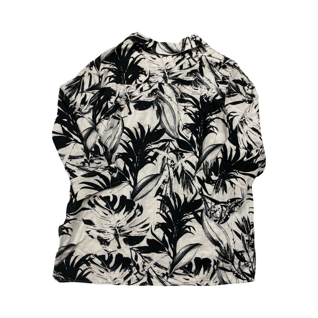 Top Ls By Jones New York In Black & White, Size:Xl