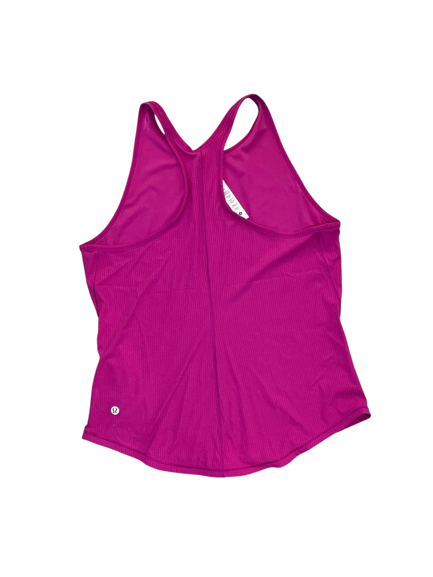 Athletic Tank Top By Lululemon In Pink, Size:M