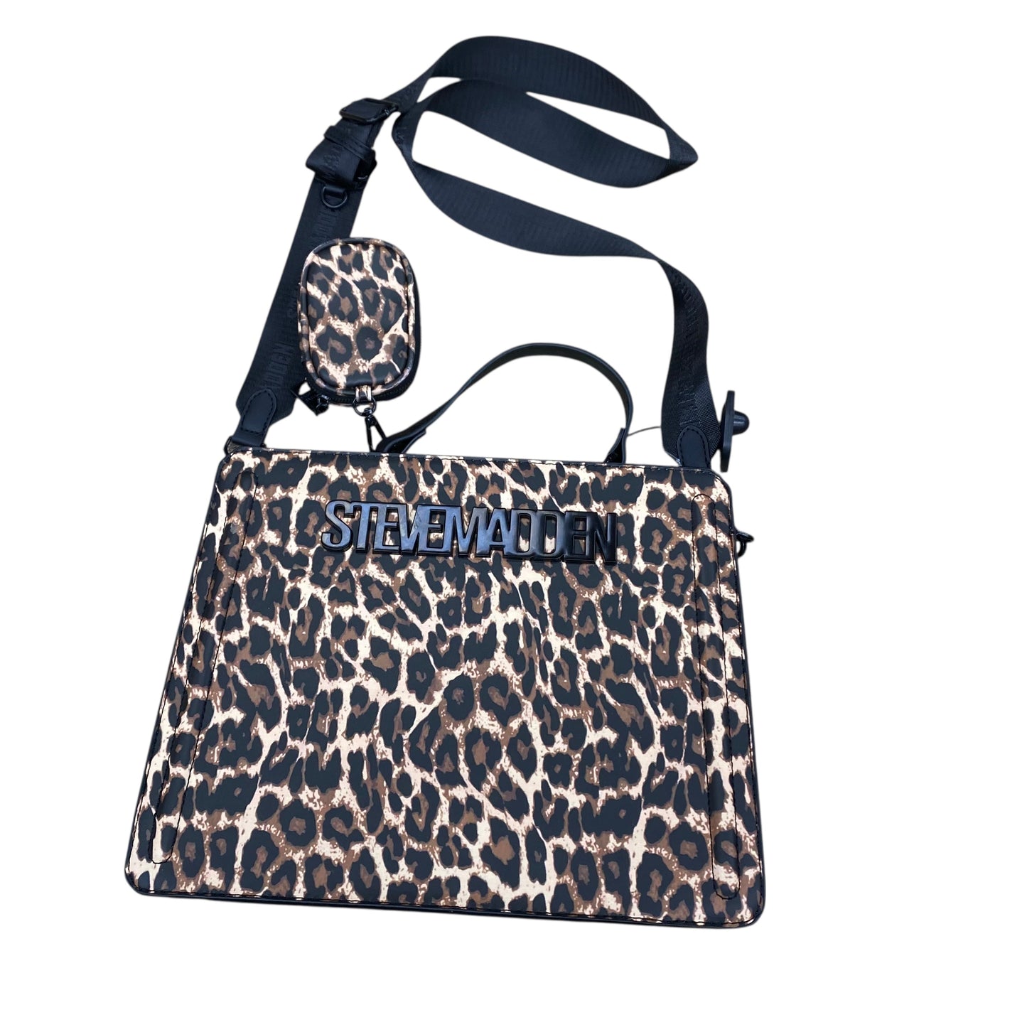 Handbag By Steve Madden In Animal Print, Size:Large