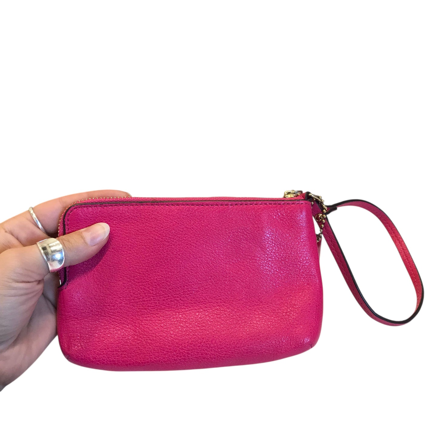 Wristlet Designer By Coach In Pink, Size:Small