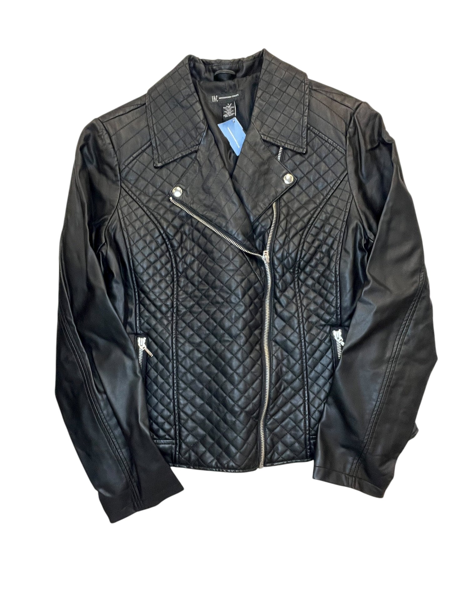 Jacket Moto By Inc In Black, Size:L
