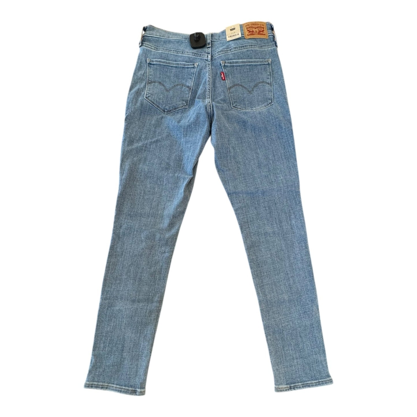 Jeans Skinny By Levis In Blue Denim, Size:4