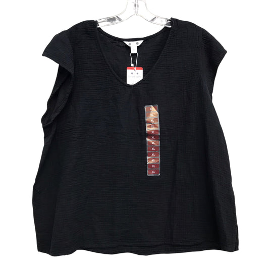Top Ss By Three Dots In Black, Size:Xl