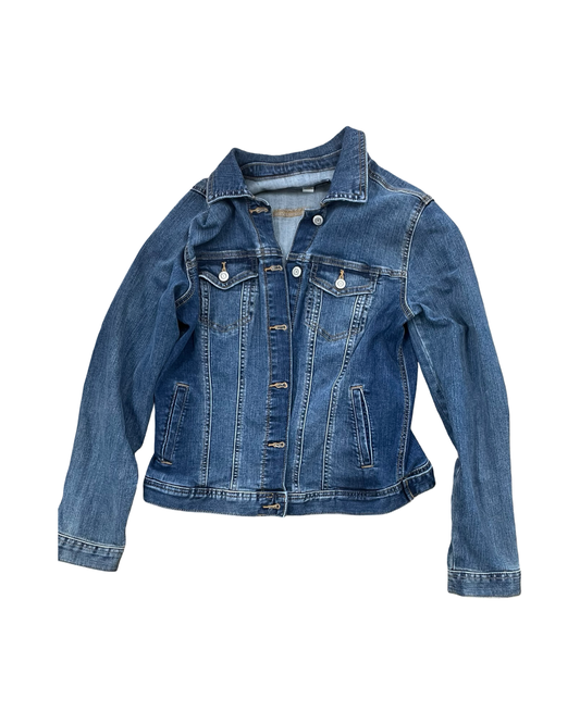 Jacket Denim By Maurices In Blue Denim, Size:M