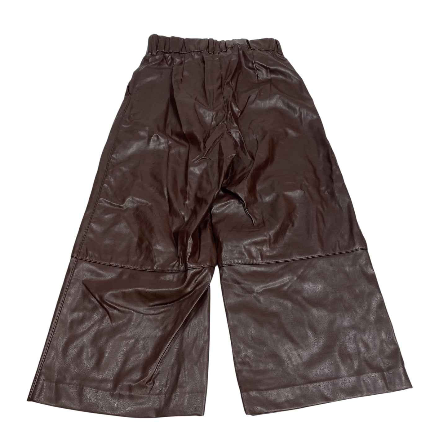 Pants Cropped By H&M In Brown, Size:8