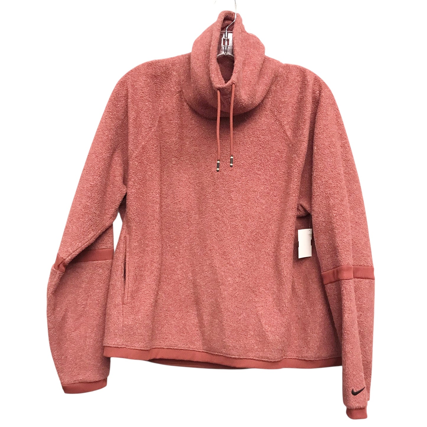 Athletic Sweatshirt Collar By Nike Apparel In Red, Size:M