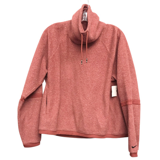 Athletic Sweatshirt Collar By Nike Apparel In Red, Size:M