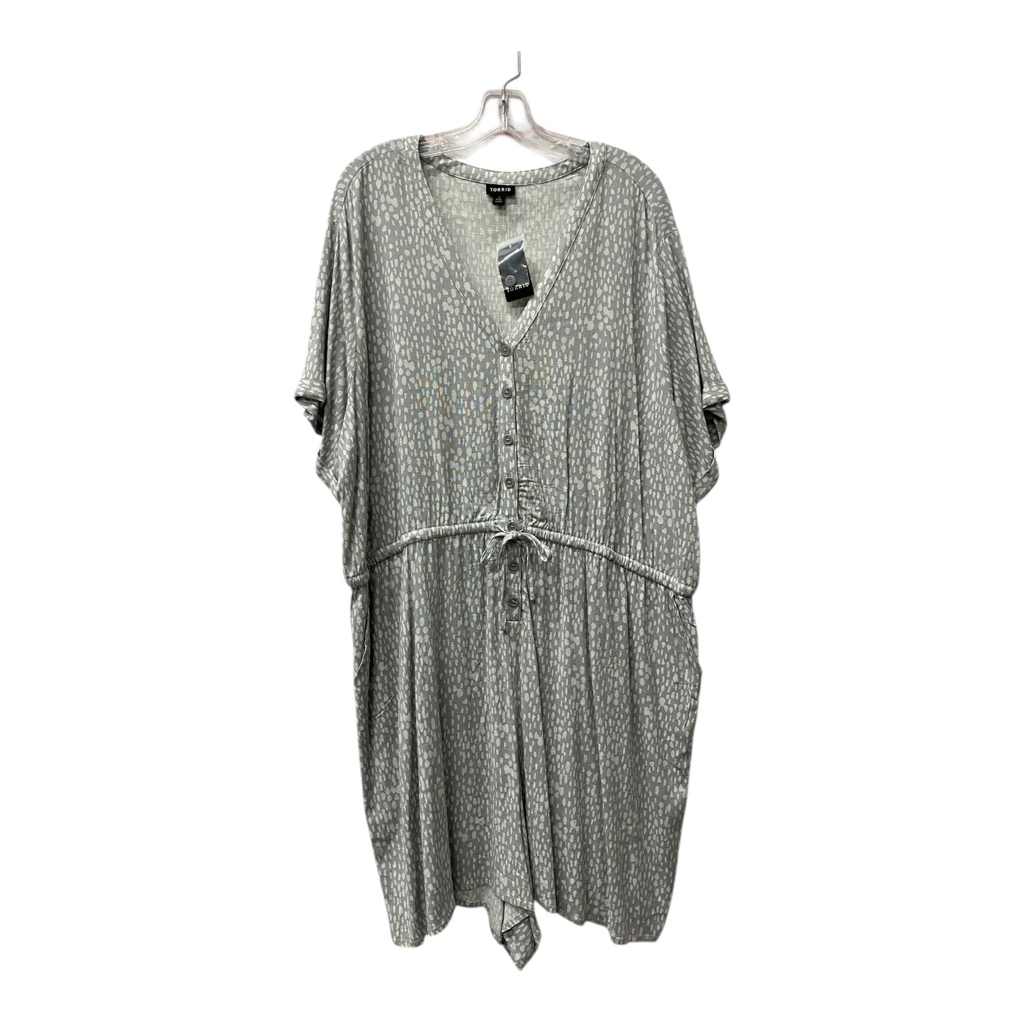 Romper By Torrid In Grey, Size:3X