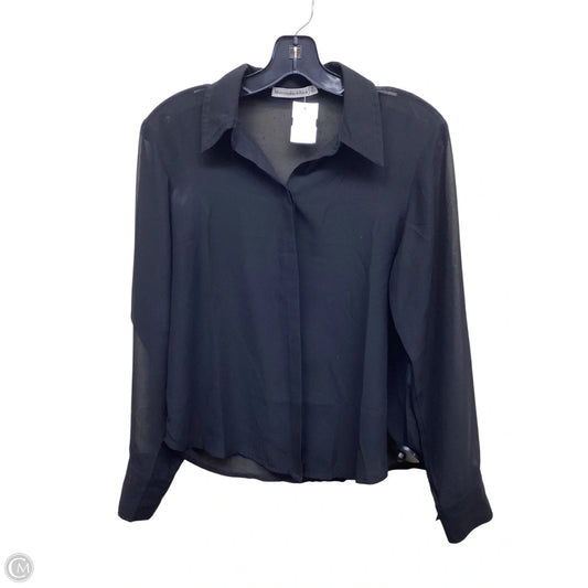 Top Long Sleeve By Abercrombie And Fitch In Black, Size: S