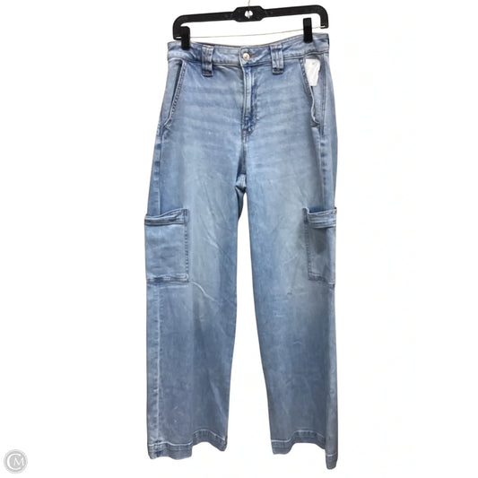 Jeans Straight By American Eagle In Blue Denim, Size: 2