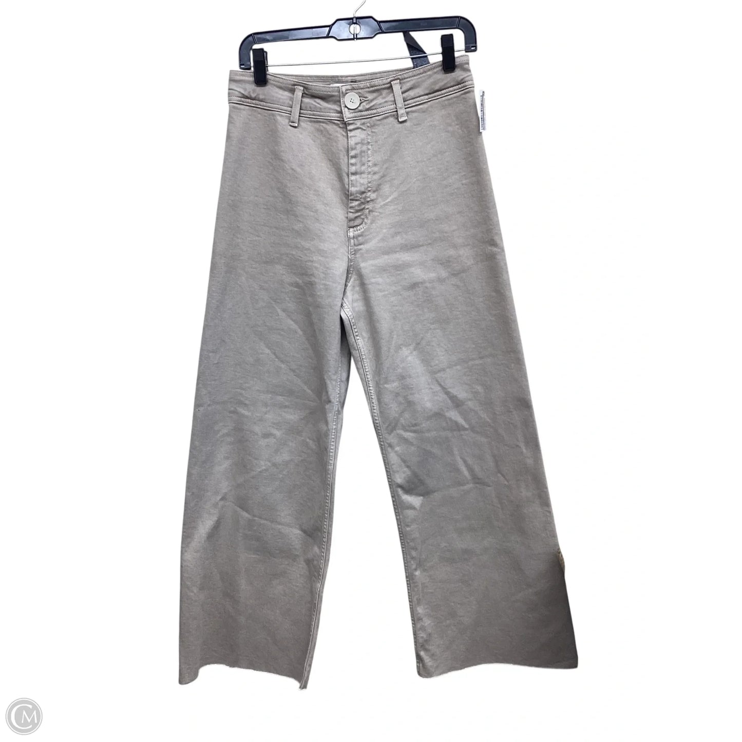 Jeans Wide Leg By Zara In Tan Denim, Size: 6