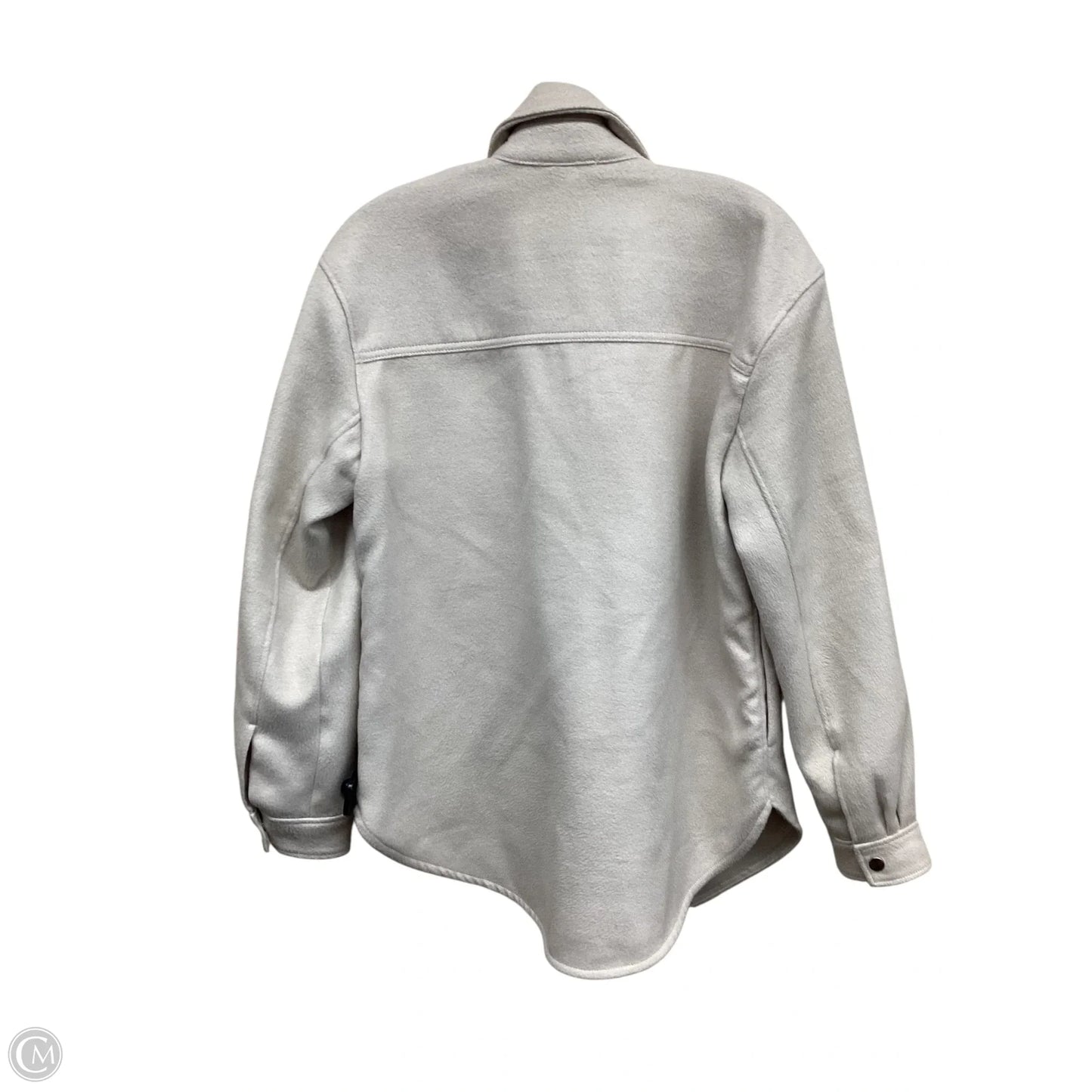 Jacket Shirt By Abercrombie And Fitch In Tan, Size: M