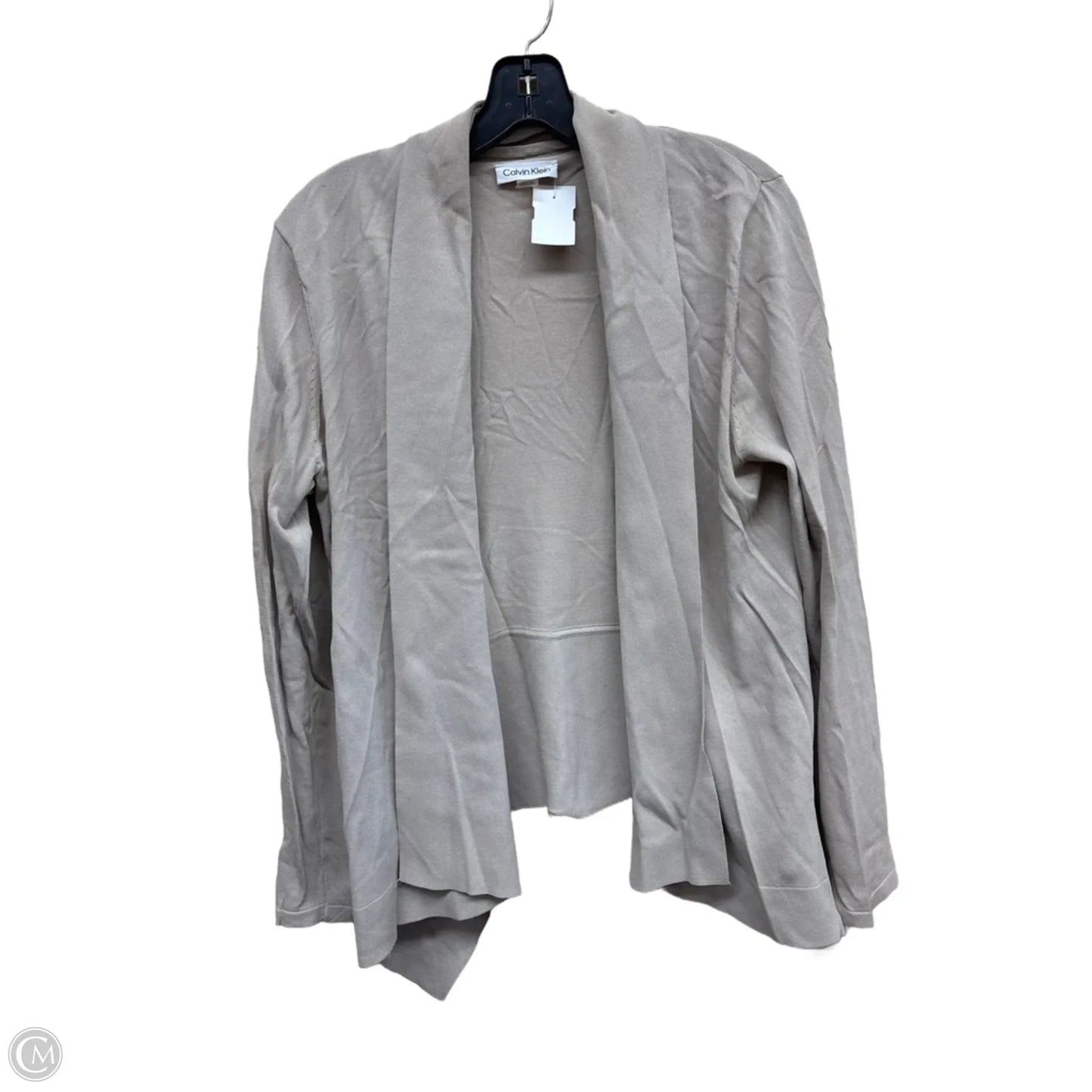 Cardigan By Calvin Klein In Taupe, Size: L