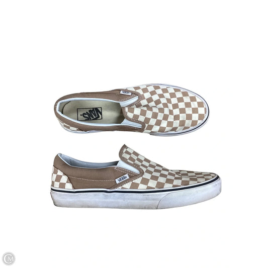 Shoes Flats By Vans In Checkered Pattern, Size: 11