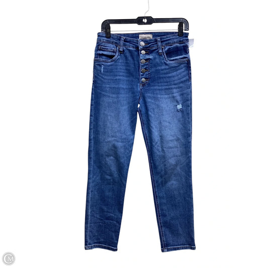 Jeans Straight By Kut In Blue Denim, Size: 4