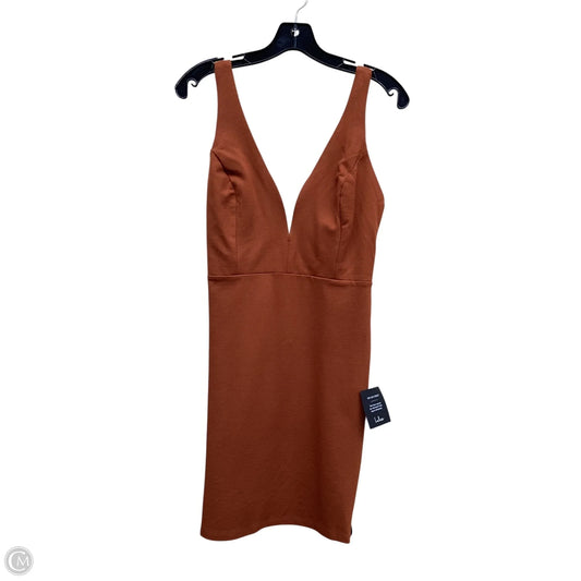 Dress Casual Midi By Lulus In Bronze, Size: L