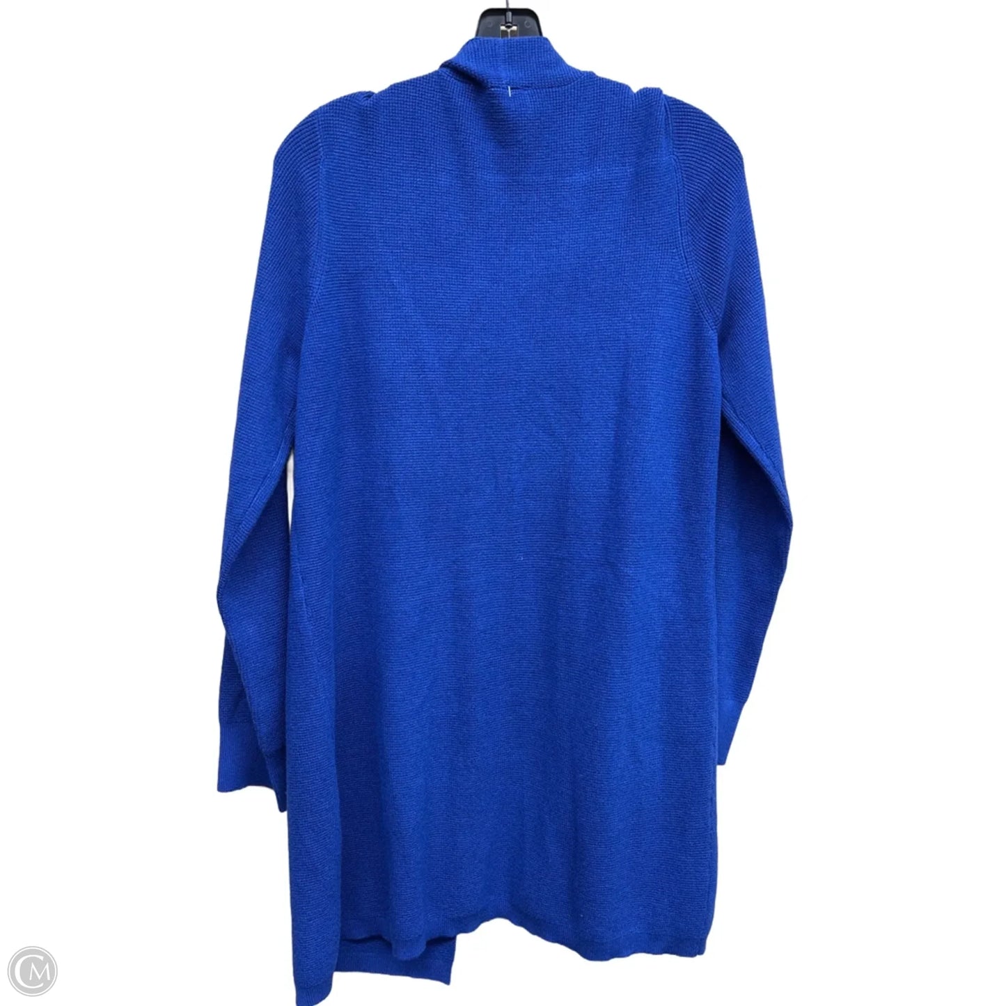 Sweater Cardigan By Cyrus Knits In Blue, Size: L
