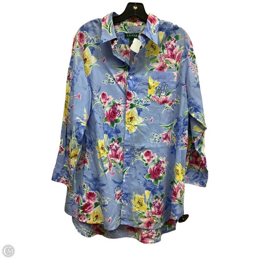 Nightshirt By Lauren By Ralph Lauren In Floral Print, Size: M