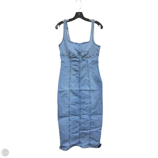 Dress Casual Midi By Wild Fable In Blue Denim, Size: S