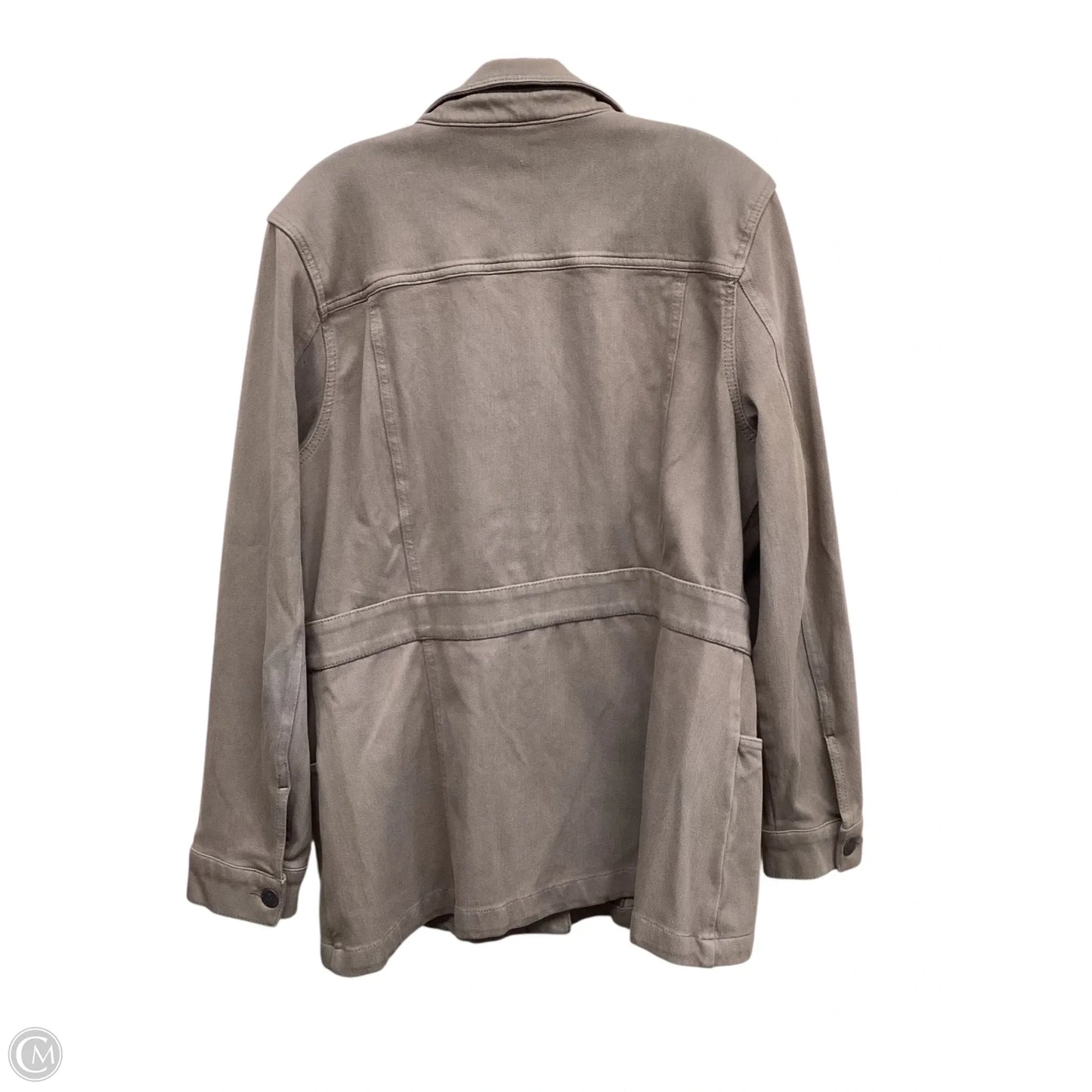 Jacket Denim By Coldwater Creek In Brown Denim, Size: L