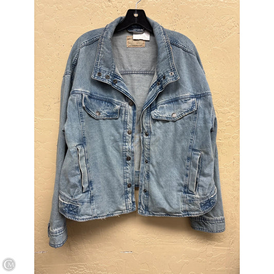 Jacket Denim By We The Free In Blue Denim, Size: L
